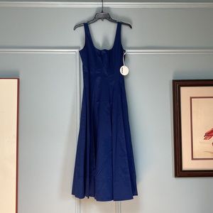 STAUD Wells Dress in Navy / Midnight